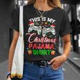 This Is My Christmas Pajamas Santa Hat Gamer Video Game T-shirt Gifts for Her