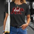 Christmas Red Plaid Dad Buffalo Matching Family Papa Pajama Unisex T-Shirt Gifts for Her