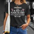 Cincinnati Ohio Ort Zum Besuchen Bleiben Usa City T-Shirt Geschenke für Sie