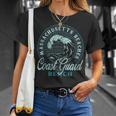 Coast Guard Beach Retro Wave Circle T-Shirt Gifts for Her