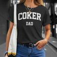 Coker Dad Athletic Arch College University Alumni T-Shirt Gifts for Her