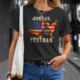 Combat Veteran Proud American Soldier Military Army Gift Unisex T-Shirt Gifts for Her