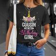 Cousin Of The Birthday Girl Father Gift Unicorn Birthday Unisex T-Shirt Gifts for Her