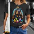 Cute Bloodhound Easter Eggs Dog Costume Womens Mens Kids Unisex T-Shirt Gifts for Her