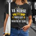 Cute Sunflower Quote Va Nurse Veteran Nursing Women T-shirt Gifts for Her