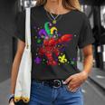 Dabbing Crawfish Mardi Gras Beads Carnival Girls Boys T-Shirt Gifts for Her