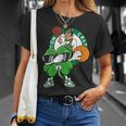 Dabbing Shamrock Basketball St Patricks Day Boston-Celtic Unisex T-Shirt Gifts for Her