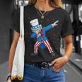 Dabbing Uncle Sam 4Th Of July Kids Boys Men Unisex T-Shirt Gifts for Her