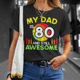 My Dad Is 80 And Still Awesome Vintage 80Th Birthday Father T-Shirt Gifts for Her