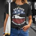 Dad Bod Drinking Team American Us Flag Vintage Fathers Day T-Shirt Gifts for Her