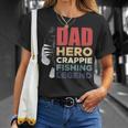 Dad Hero Crappie Fishing Legend Vatertag V2 T-Shirt Geschenke für Sie