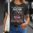 Im A Dad Son Veteran Memorial Day Patrioitc Mens T-Shirt Gifts for Her