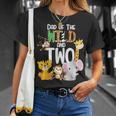 Dad Of The Wild And Two Zoo Theme Birthday Safari Jungle T-Shirt Gifts for Her