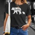 Daddy Bear With 1 One Cub Dad Father Papa Gift Unisex T-Shirt Gifts for Her