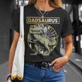 Dadsaurus Dad Dinosaur Fathers Day Gift Unisex T-Shirt Gifts for Her