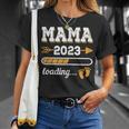 Damen Mama 2023 Loading Zukünftige Mutter 2023 Vintage T-Shirt Geschenke für Sie