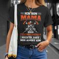 Damen Mama Und Feuerwehrfrau Freiwillige Feuerwehr T-Shirt Geschenke für Sie