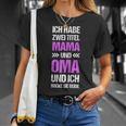 Damen Oma Ich Habe Zwei Titel Mama Und Oma Spruch Lustig T-Shirt Geschenke für Sie