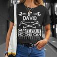 David Fix It Birthday Personalized Name Dad Idea T-Shirt Gifts for Her
