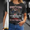 Desert Storm VeteranOperation Desert Storm Veteran T-Shirt Gifts for Her