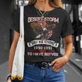 Desert Storm VeteranVeteran Proud For Fathers Day T-Shirt Gifts for Her