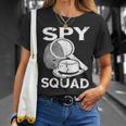 Detektiv Spy Squad Spy Kostüm Investigate Espionage Agent T-Shirt Geschenke für Sie