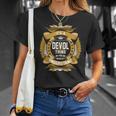 Devol Name Devol Family Name Crest Unisex T-Shirt Gifts for Her