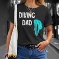 Mens Diving Dad Springboard Swimming Platform Diver Papa Dive T-Shirt Gifts for Her
