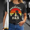 Dog And Cat Dad Vintage Retro Unisex T-Shirt Gifts for Her