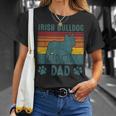 Dog Irish Bulldog Dad Vintage Irish Bulldog Dad T-Shirt Gifts for Her