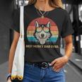 Dog Vintage Best Husky Dad EverFathers Day Gifts Unisex T-Shirt Gifts for Her