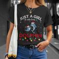 Dolphin Lovers Xmas Pajama Funny Ugly Christmas Sweater Gift Unisex T-Shirt Gifts for Her