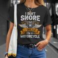 I Dont Snore I Dream Im A Motorcycle Biker Dad T-Shirt Gifts for Her