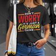 Dont Worry Its Just A German Thing Teacher Germany Voice T-Shirt Gifts for Her