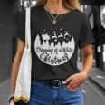 Dream Of A White Christmas Funny Reindeer Car Xmas Unisex T-Shirt Gifts for Her