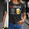Druncle A Normal Uncle But Drunker Funny BeerUnisex T-Shirt Gifts for Her