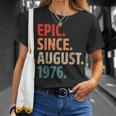 Epic Since August 1976 46 Jahre Alt 46 Geburtstag Vintage T-Shirt Geschenke für Sie