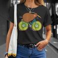 Fahrrad Neuseeland Lustige Kiwi Auf Einem Fahrrad idee T-Shirt Geschenke für Sie