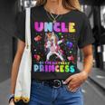 Family Matching Birthday Princess Girl Dabbing Unicorn Uncle Unisex T-Shirt Gifts for Her