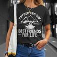 Father And Son Best Friends For Life Dad Fishing Unisex T-Shirt Gifts for Her