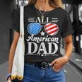 Fathers Day Gift | All American Patriot Usa Dad Unisex T-Shirt Gifts for Her
