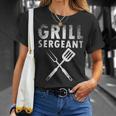 Fathers Day Grill Sergeant Grilling Dad Vintage V2 T-Shirt Gifts for Her