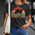 Ferret Retro Pet Ferret Dad Vintage T-Shirt Gifts for Her
