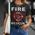 Fire Rescue Fire Fighter Fireman Kids Youth Adult Boys Girls T-Shirt Gifts for Her