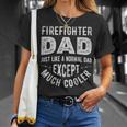 Firefighter Dad Firemen Dads Fathers Day Vintage Men T-Shirt Gifts for Her