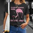Flamingo Pink Bird Wine Drinking Gift For Womens Unisex T-Shirt Gifts for Her