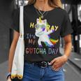 Foster Child Adoption Gifts Hooray Its My Gotcha Day Kids Unisex T-Shirt Gifts for Her