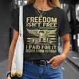 Mens Freedom Isnt Free I Paid For It Proud Desert Storm Veteran T-Shirt Gifts for Her