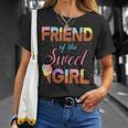 Friend Of The Sweet Girl Ice Cream Cone Popsicle Party Theme Unisex T-Shirt Gifts for Her