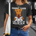 Funny Airedale Terrier Dog Lover Unisex T-Shirt Gifts for Her